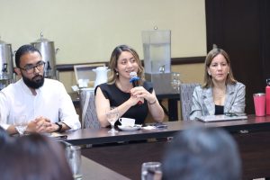 Participaron en la actividad Gloria Reyes, directora general de Supérate; Saschia Seibel, directora ejecutiva de Entrena RD y Frank Sequeira, Coordinador Internacional para Uniones Tempranas de Unicef.